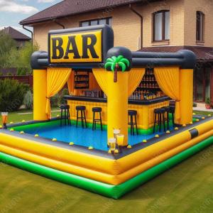 China New Design Awesome Inflatable Pool Bar Inflatable Pub House Tent Inflatable Pool Bar Floating Inflatable Pool Pub Bar on sale