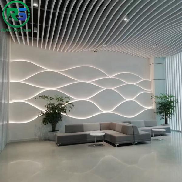 Commercial Aluminum Art Deco Wall Panels Perforated Metal Cladding Facade