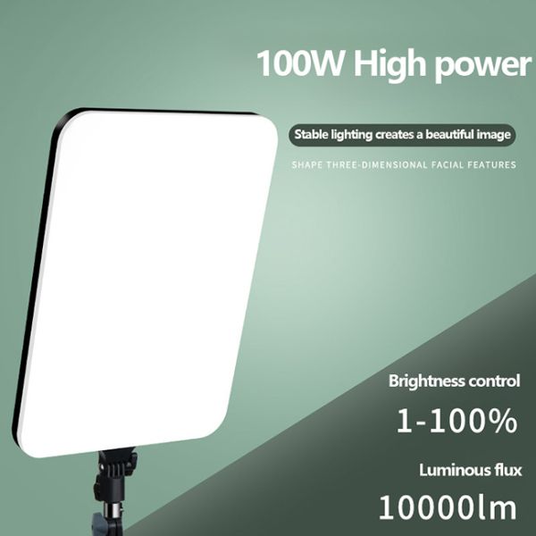 100w 95 Cri Adjustable LED Photo Video Fill Light 10000lm 3000-6500k