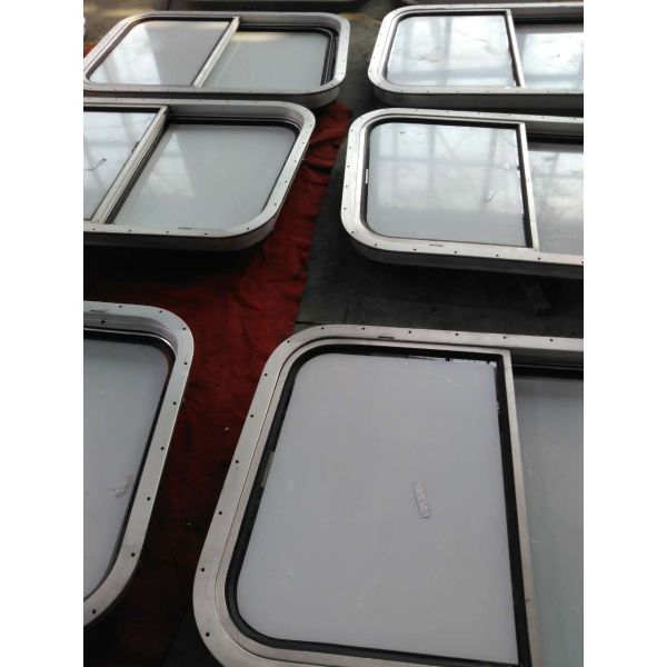 Customized Bolted / Welded Rectanglar Marine Windows / Marine Ships Aluminum Alloy Window