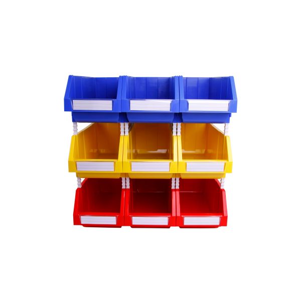 PP Storage Bin Shelving Organizer Plastic Stackable Bins for Storage Multi-functional