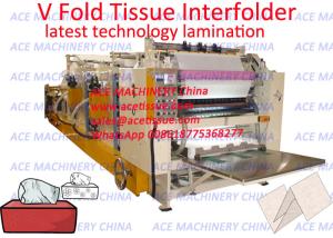 China Automatic Drawing Type Facial Paper Tissue Converting Machine With Gluing Lamination Unit