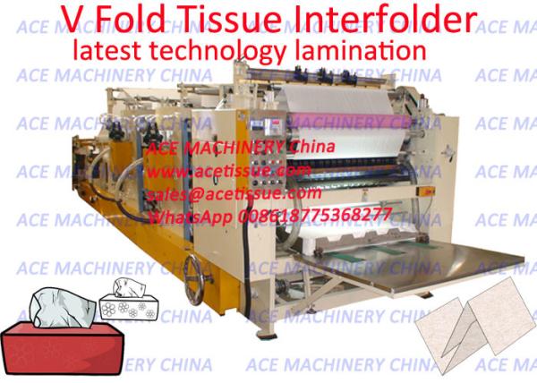 Buy China Automatic Drawing Type Facial Paper Tissue Converting Machine With Gluing Lamination Unit at wholesale prices