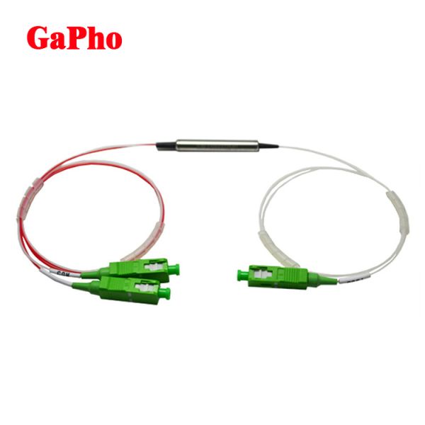 WDM 1460 / 1620nm 1x2 Multiplexer Filter With High Stability Reliability