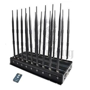 Quality Wireless Signal Mobile Phone Jamming Device Output Power 42Watt With Infrared Control for sale