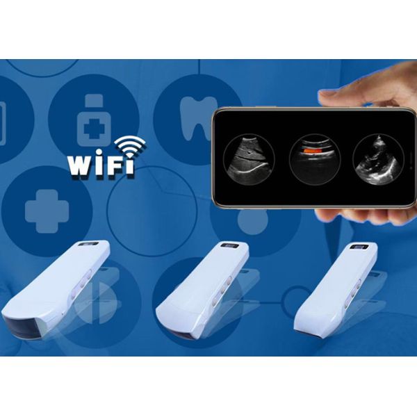 Pocket Handheld Ultrasound Scanner With Wifi Connected To IPad Mobilephone Doppler Ultrasound Portable 128 Elements