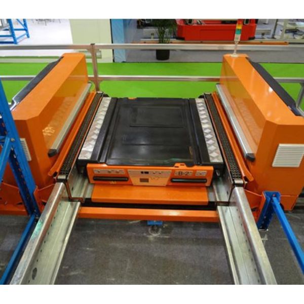 1700kg RGV Warehouse Shuttle System MHS Vehicle Shape Bus Type PLC