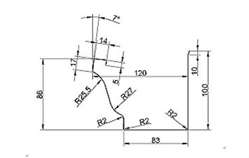 15m / Min Gutter Roll Forming Machine