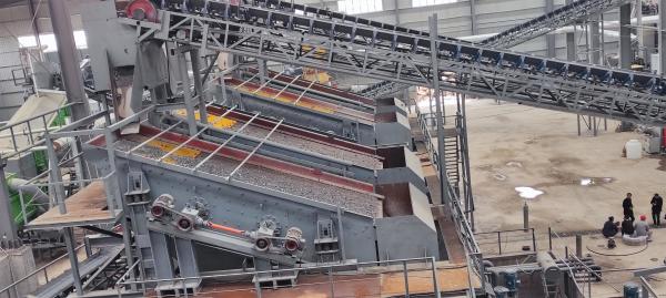 Buy Double Shaft Due Axis Vibrating Screen Stone Sizing Machine Ore Sorting at wholesale prices