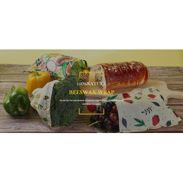 FDA 13"X14" Antioxidant Natural Eco Beeswax Food Wrap