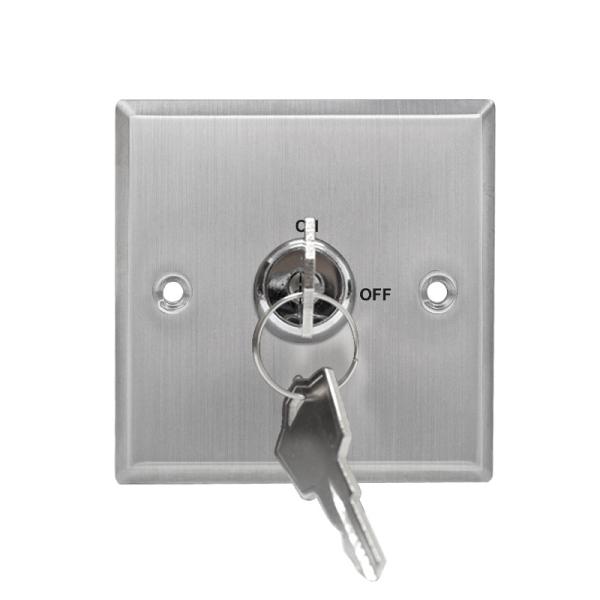 Buy Access Control Dpdt Key Switch , Double Throw Double Pole Key Switch Screw Type at wholesale prices