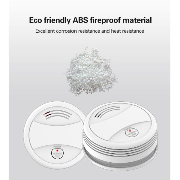 Tuya Smart Home Energy-saving Battery Power Supply Mobile App Push Wifi Smoke Detector