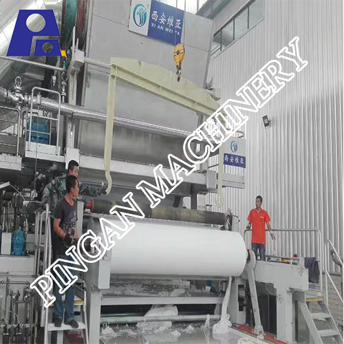 Hydraulic 20T/D Toilet Paper Making Machine Polish Treatment Tissue Making Machine