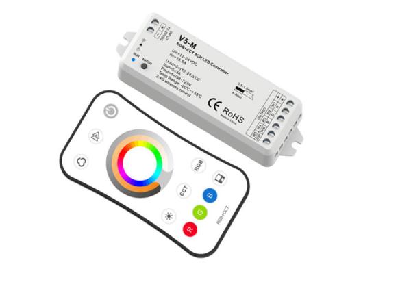 Buy 5 Channel Touch Screen LED RGB Strip RF Controller , LED Strip Lights WIFI Controller  at wholesale prices
