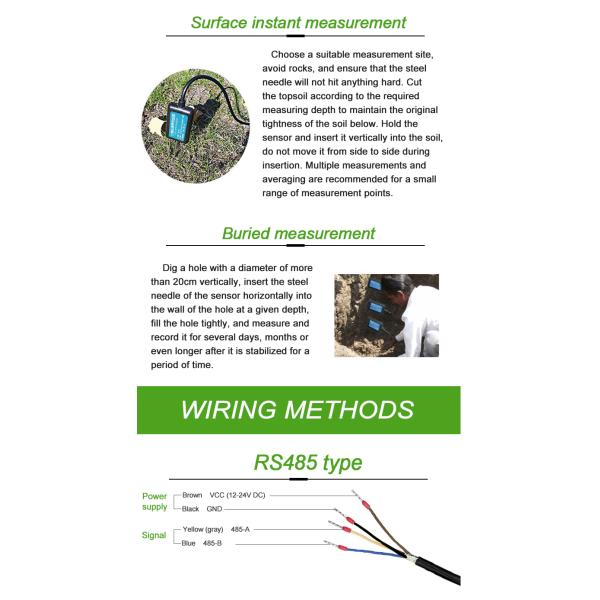BGT-3001-NPK Agricultural RS485 Soil NPK Tester for Garden Output signal 12V-24V DC