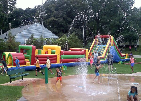 Buy Adventure Obstacle Course , Assault Course Bouncy Castles / Inflatable Obstacle Course at wholesale prices