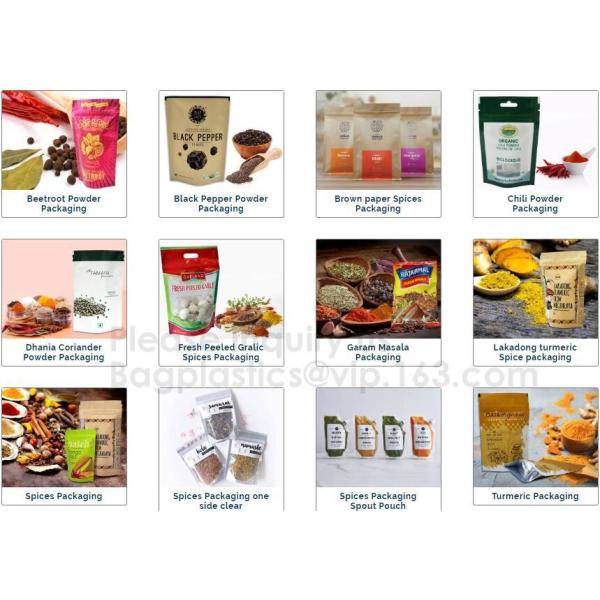 SIDE GUSSET COFFEE BAGS,STAND UP COFFEE BAGS,KRAFT PAPER COFFEE BAGS Foil Zip Lock Stand Up Food Pouches Bags with Notch