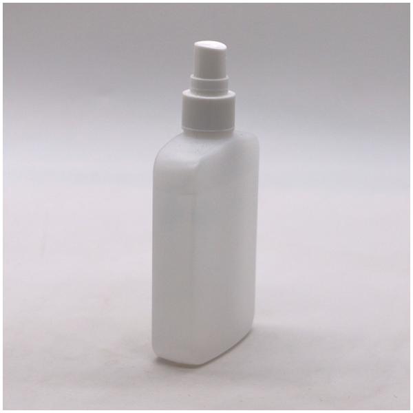 120ml HDPE Flat Square Cosmetic Bottle with Custom Color and Spiral Flip-Over Lid