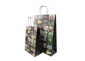Quality Decorative Luxury Christmas Packaging , Fancy Printed Paper Shopping Bags for sale