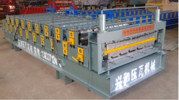 Buy 840-910 Double Layer Tiles Making Machine / Building Material Machinery at wholesale prices