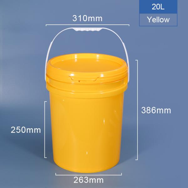 Polyethylene PP Drink Bucket Plastic Pail 5 Gallon Food Safe Custom Printing