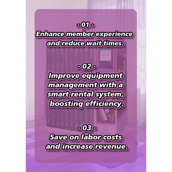 Locker Vending Machine with Smart Rent & Return System and Customizable Pricing for Gym Gear Rental
