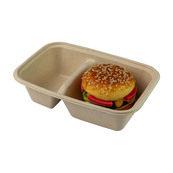 Customized Compostable Sugarcane Bagasse Food Container Restaurant Packaging