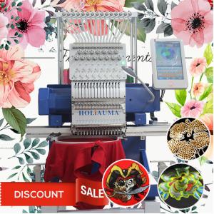 Quality 2020 type single head embroidery machine HO1501N 450*650mm cap t-shirt flat 3d home computer embroidery machine for sale for sale