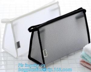 Travel Accessories Makeup Organizer Mesh Cosmetic Bag Makeup Pouch, Purse Size Cosmetic Bag, Pocket Daily Net Fabric Mak