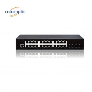 Quality 3 Layer 24 Ports Core Network Switch 10/100/1000M 4*GE SFP Ethernet Uplink for sale