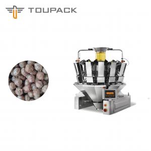 China Waterproof Weigher Packing Machine Frozen Meat Ball 500g 1kg 5kg Weighing Food Packaging Machine on sale