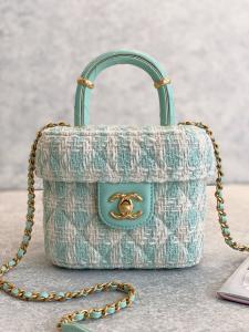 Quality Girls Monogram Mini Designer Purses Chanel Mini Box Bag Green Pink for sale