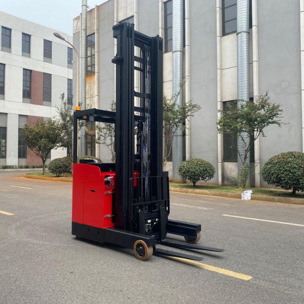 Seat Mounted Lifting 3500mm Walkie Reach Stacker Forklift Electric Side Shifter Forklift
