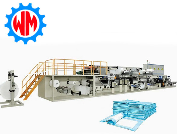 Model WM-MT03 Underpad Manufacturing Machine 205KW Installation Capacity Special Calipers