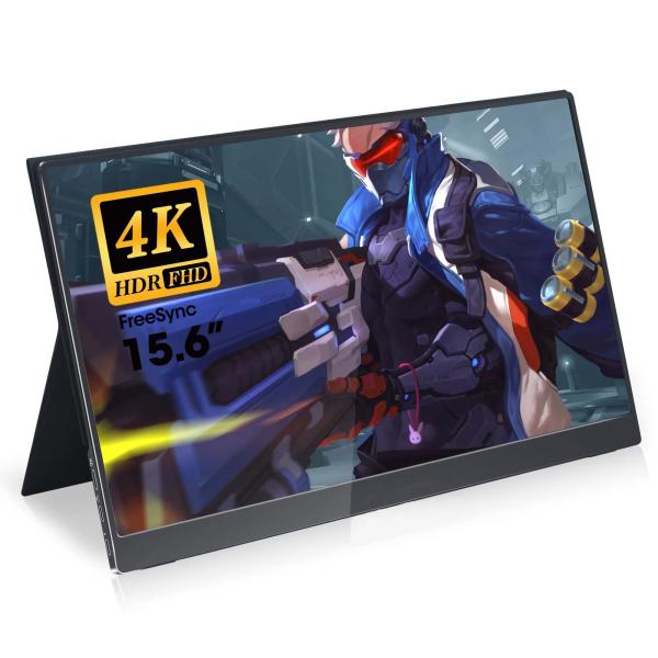 1080P WIFI Mobile USB IPS Display 4K 144hz Portable Monitor With Battery 15.6Inch Touch Screen
