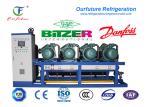 Heavy duty multiple compressor parallel compressor racks for fruit cold storage