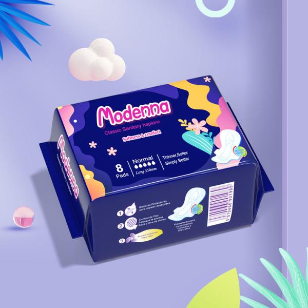 Function Onion Hot Sale In Asia Sanitary Napkin Cloth Breathable PE Film Soft Non-Woven Japan