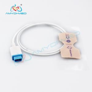 Quality Adhesive Type Finger Clip Spo2 Sensor , Neonatal Spo2 Sensor 9 Pin Connector for sale