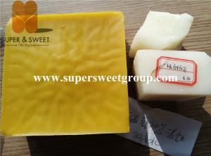 Quality Super-Sweet Solid Beeswax Block , Organic Beeswax Granules White / Yellow Color for sale