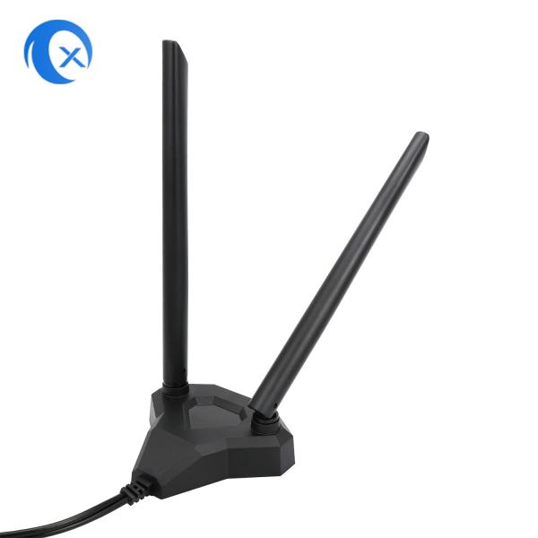 2.4 / 5.8g Dual Band 5dBi Magnetic Mount WiFi Extender Antenna For PC PCI Card