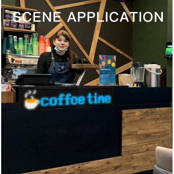 APP Controlled 16*96plus Pixel Size LED Flexible Screen Made of PU FPCB Material with 898x192mm Size