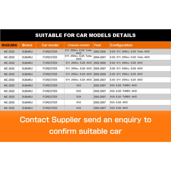MC-2032 MASUMA Auto Car Cabin Air Filter for SUBARU FORESTER X7288SA000 X7288SA010 Yes
