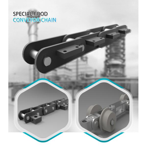 40Cr Welded Plate Bucket Elevator Conveyor Chain Pitch 80mm