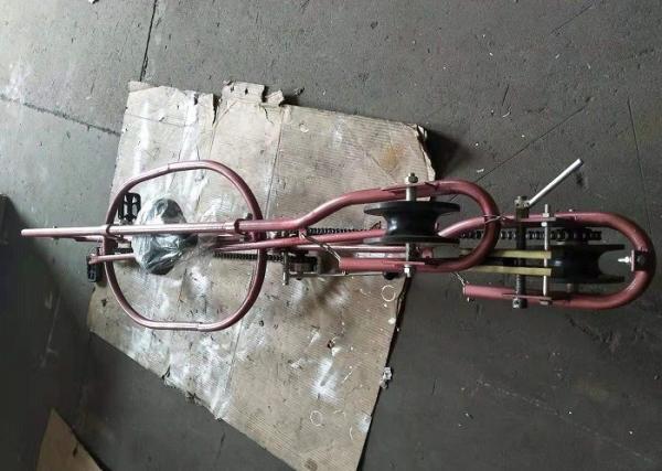Bicycle Type Transmission Line Stringing Tools Single Line Trolley For