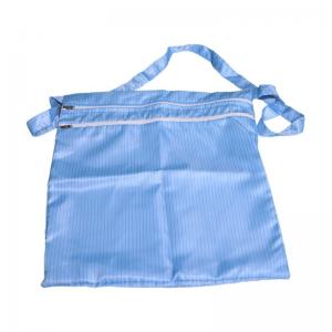 Quality Three Layers Ziplock Blue Anti-static Lint Free Anti Static ESD Polyester Cleanroom Bag With Zipper for sale