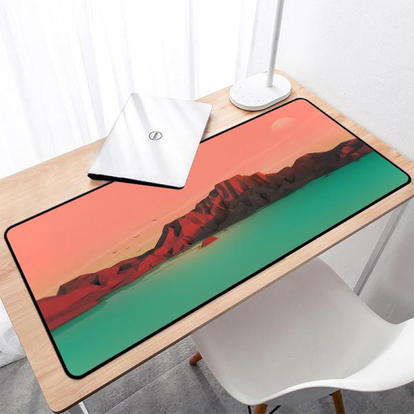 Large Size Gaming Desk Mat Waterproof Custom Logo Mouse Pad with Anti-Slip Rubber Base