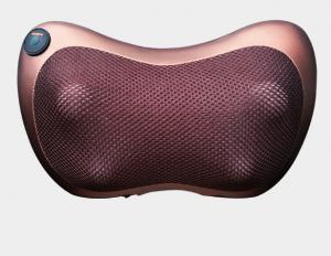 Quality Dual Use Car Home Electric Neck Kneading Massage Pillow 4 Roller Vibrating Shiatsu for sale