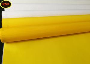 Quality 43T 100% Polyester Filter Mesh Roll / Polyester Mesh Screen White Yellow Color for sale