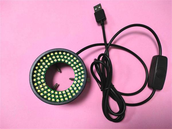 Buy LED ring light microscope illumination USB interface brightness adjustable at wholesale prices