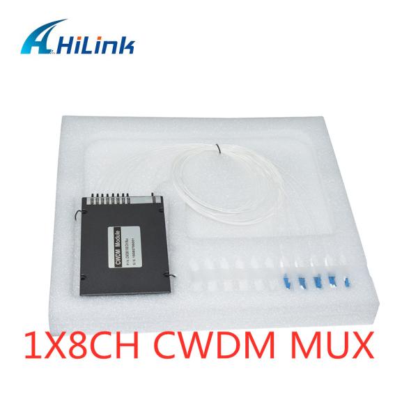 High Isolation WDM Solution 1X8CH CWDM Filter Module MUX LC/UPC ABS Single Fiber